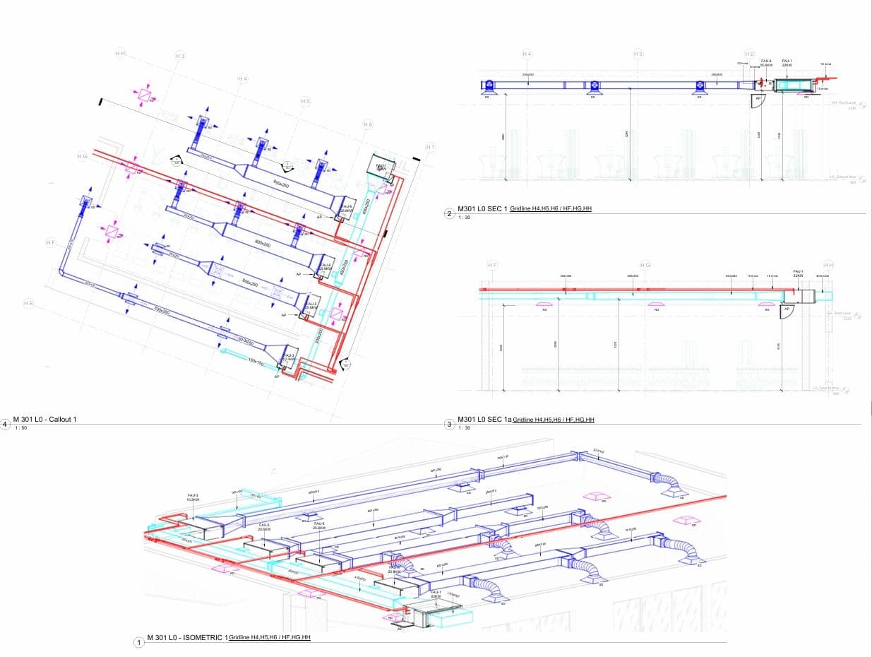 ISOMETRIC GROUND FLOOR LAYOUT USING AUTODESK REVIT